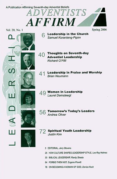 Adventists Affirm : Volume 20, Number 1 - Leadership